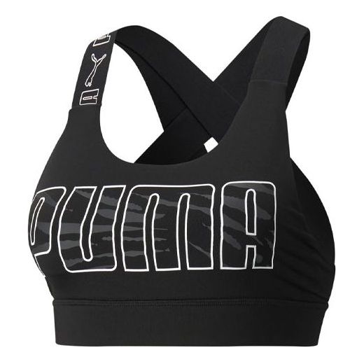 (WMNS) PUMA Mid Impact Feel It Training Bra 'Black' 520299-51