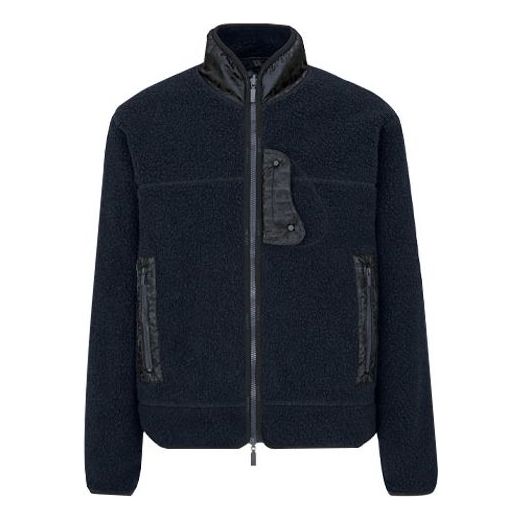 DIOR SS21 Logo Print Casual Hooded Sweatshirt For Men Blue 113J405A0678_C585