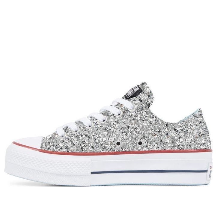 (WMNS) Converse Chiara Ferragni x Chuck Taylor All Star Lift Ox 'Silver Red' 563833C
