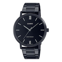 Casio Dress Classic Minimalistic Analog Steel Strap Watch 'Black' MTP-VT01B-1B