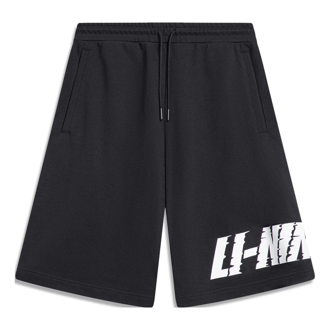 Li-Ning Graphic Loose Fit Shorts 'Black' AKST747-1