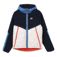 Nike Sportswear Heritage Color Warm Cap Jacket Men Obsidian Black CU4447-451