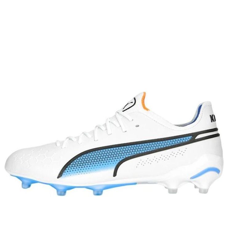 (WMNS) PUMA King Ultimate FG AG 'White Blue' 107262-01