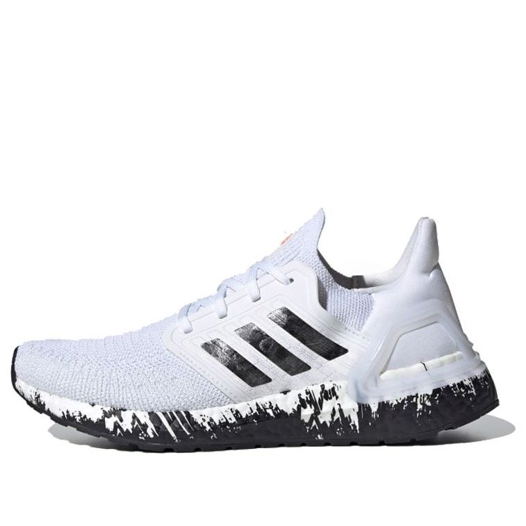 (WMNS) adidas UltraBoost 20 'Paint Splatter - White Black' EG1370