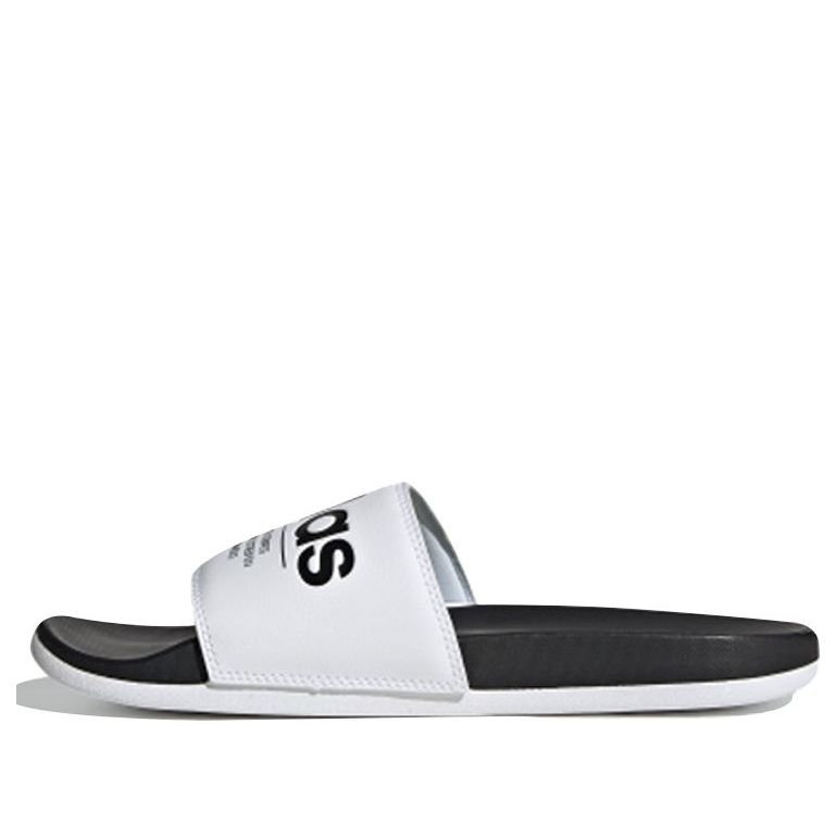 adidas neo Adilette Comport Slides Sandals Slipper Black/White FX4287