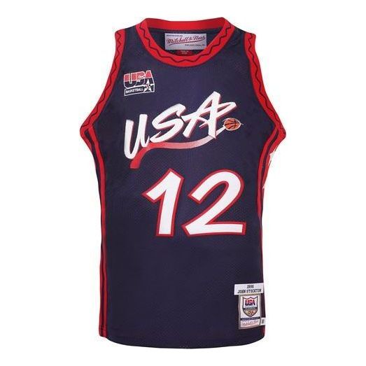 Mitchell & Ness Team USA 1996-97 Jerseys 'John Stockton 12' AJY4SB19065-USANAVY96JST