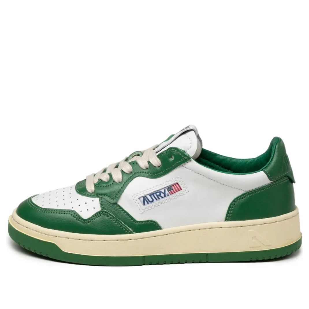 (WMNS) Autry Medalist Low Leather 'Green White' AULW-WB03