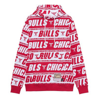 Mitchell & Ness x NBA Chicago Bulls All Over Print Hoodie 'Red White' FPHD4779-CBUYYPPPRED1