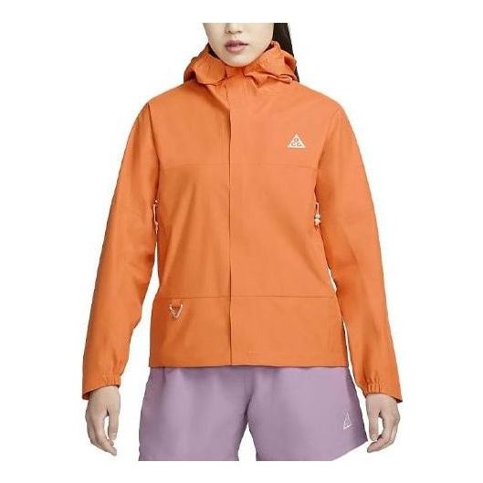 (WMNS) Nike ACG Cascade Rain Storm-FIT Water-Resistant Lightweight Jacket Asia Sizing 'Orange' DV9523-885