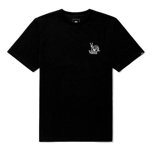 Vans Unisex Printing Round-neck Short Sleeve Black VN0A5F3IBLK