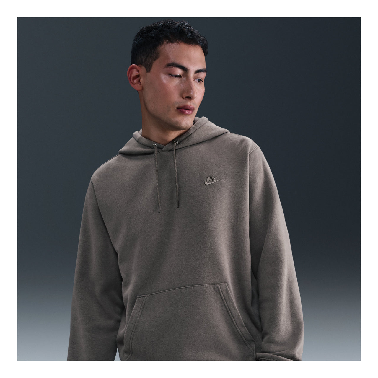 Nike Sportswear Club Washed Fleece Hoodie 'Cave Stone' IQ1219-289