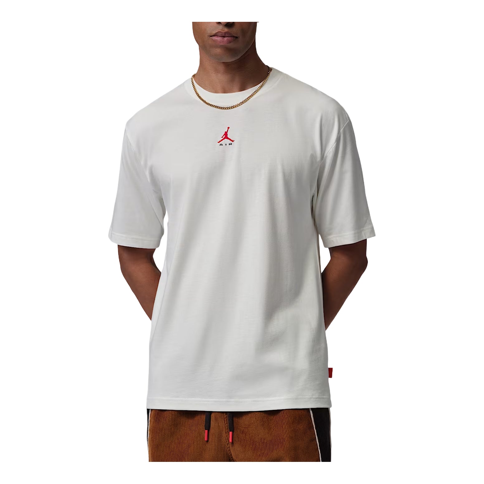 Jordan Brooklyn T-Shirt 'Sail University Red' IM9999-133