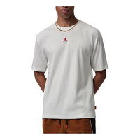 Jordan Brooklyn T-Shirt 'Sail University Red' IM9999-133