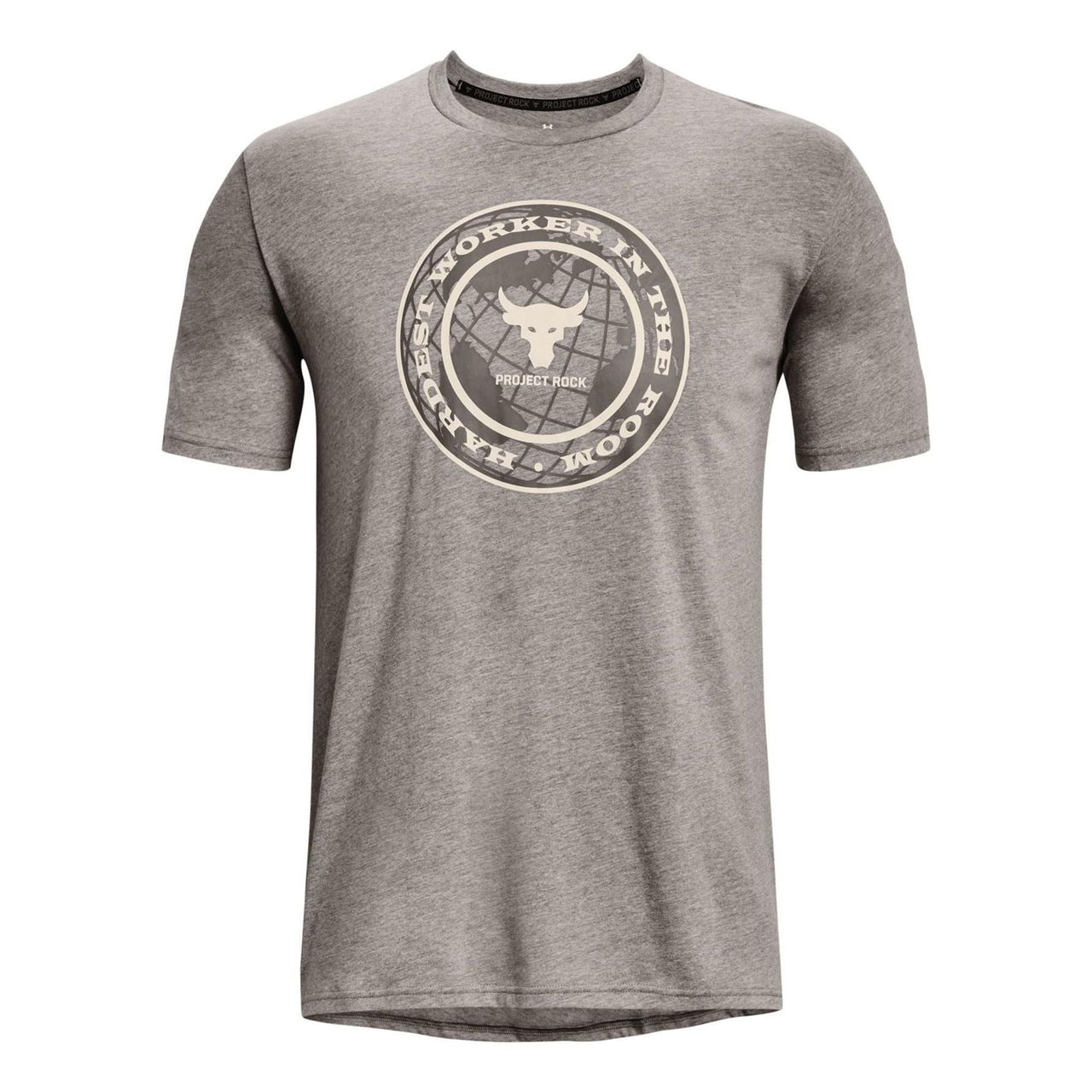 Under Armour Project Rock Globe Short Sleeve T-shirt 'Grey' 1373746-295