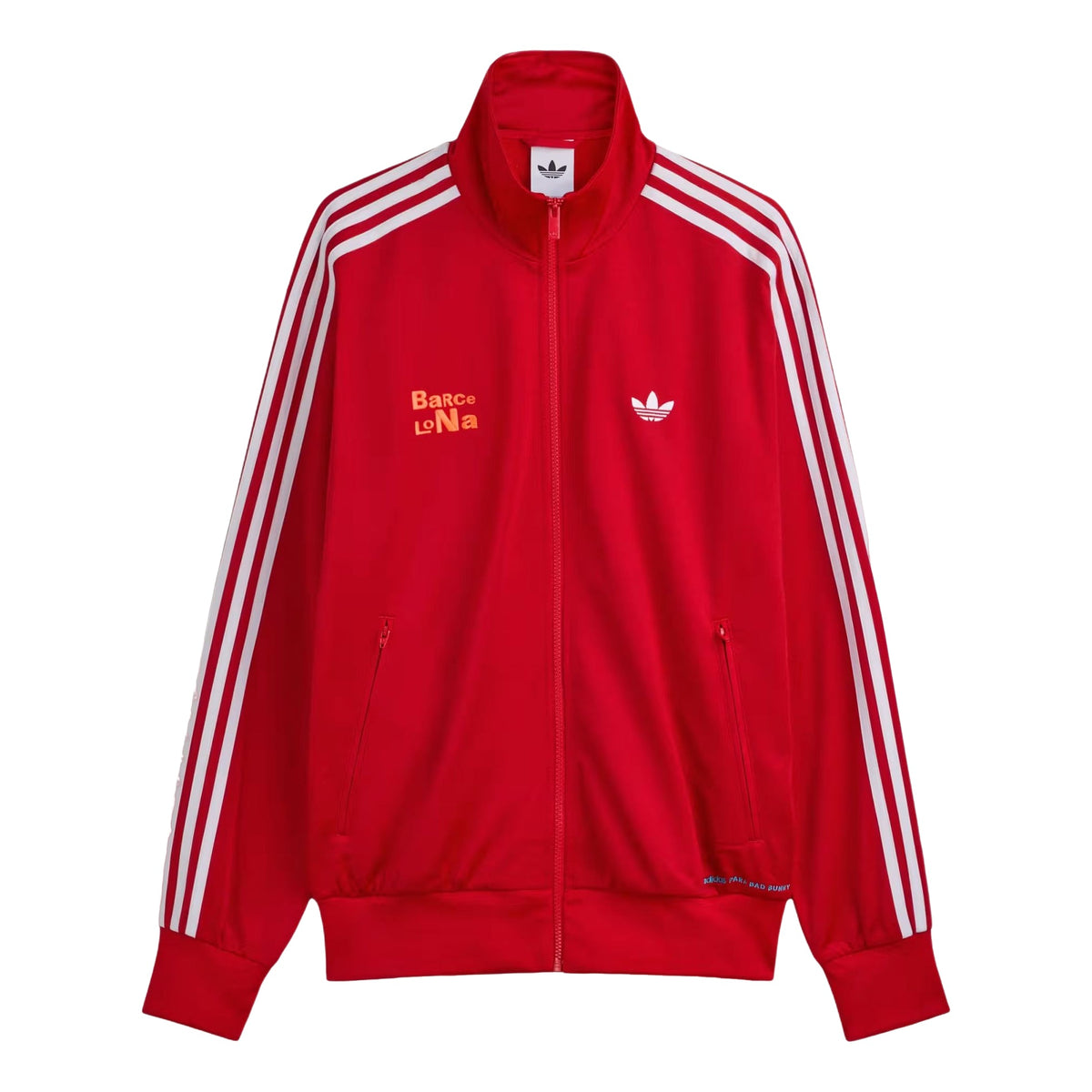 adidas x Bad Bunny DtMF Tour Merch Barcelona Firebird Track Jacket 'Red' LG9052