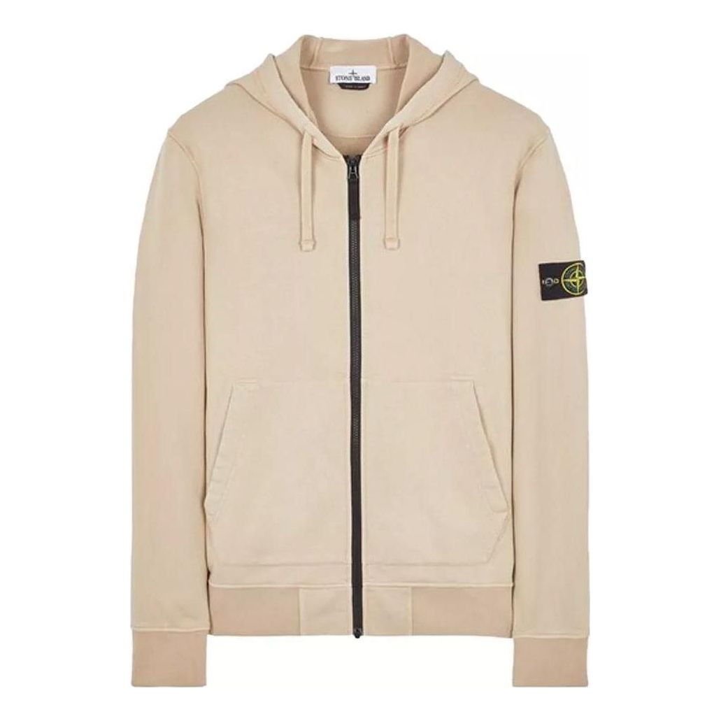 STONE ISLAND Felpa Zipped Hoodie 'Dove Grey' 101564251-V0092