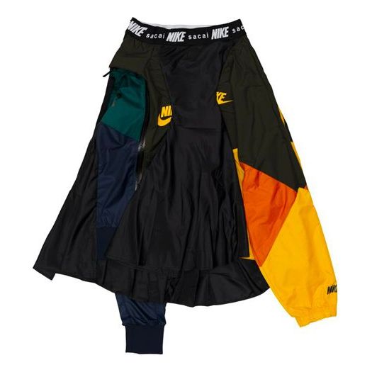 (WMNS) Nike x sacai Skirt 'Black University Gold' CD6299-010