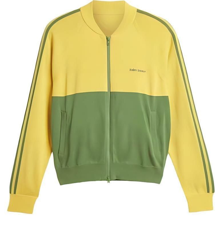 adidas x Wales Bonner New Knit Track Jacket Asia Sizing 'Yellow Green' IW1174