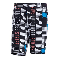 adidas Pattern Printing Straight Shorts Japanese Version Men's Black HA3286
