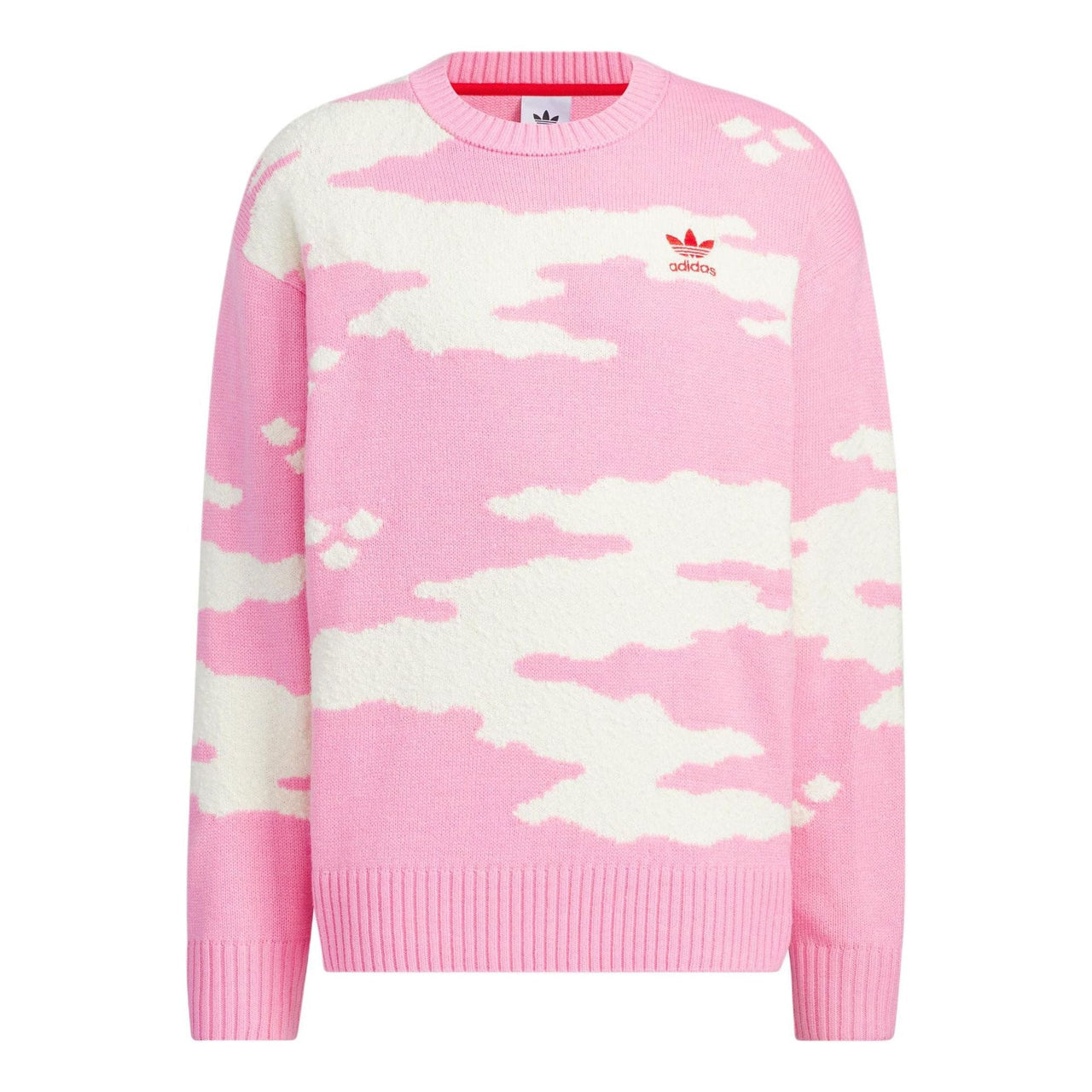 adidas Originals Sweater Asia Sizing 'Pink White' JE9188