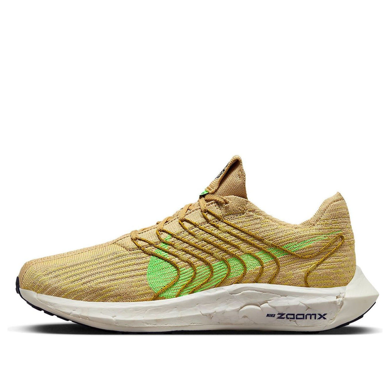 Nike Pegasus Turbo Next Nature Road Running Shoes 'Sesame Buff Gold Bronzine Lime Blast' DM3413-200