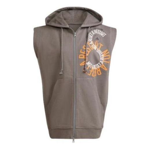 adidas by Stella McCartney Sleeveless Hoodie 'Grey' IB5905