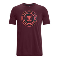 Under Armour Project Rock Globe T-shirt 'Burgundy' 1373746-600