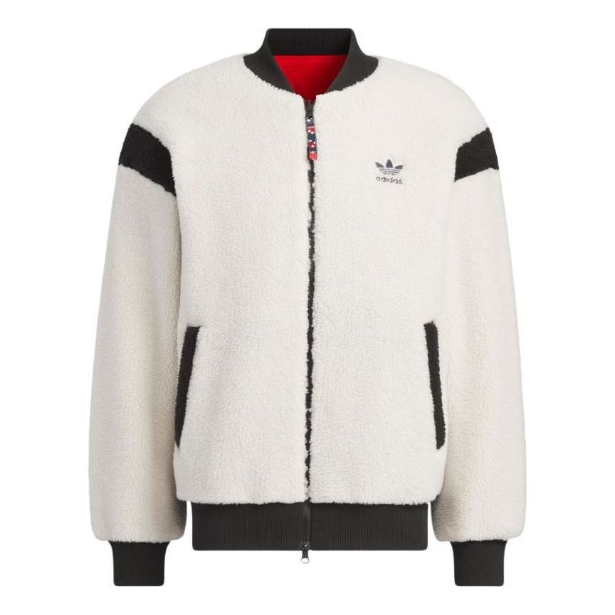 adidas Originals x Feifei Ruan Reversible Sherpa Jackets Asia Sizing 'White Red' IX4214