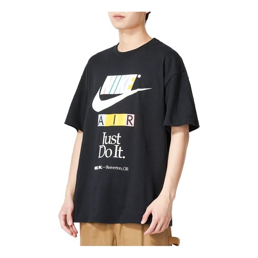 Nike Just Do It T-Shirt 'Black White' FB9779-010