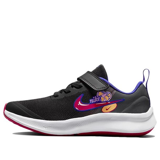 (PS) Nike Star Runner 3 SEVelcro 'Black Pink Rise' DJ4697-013