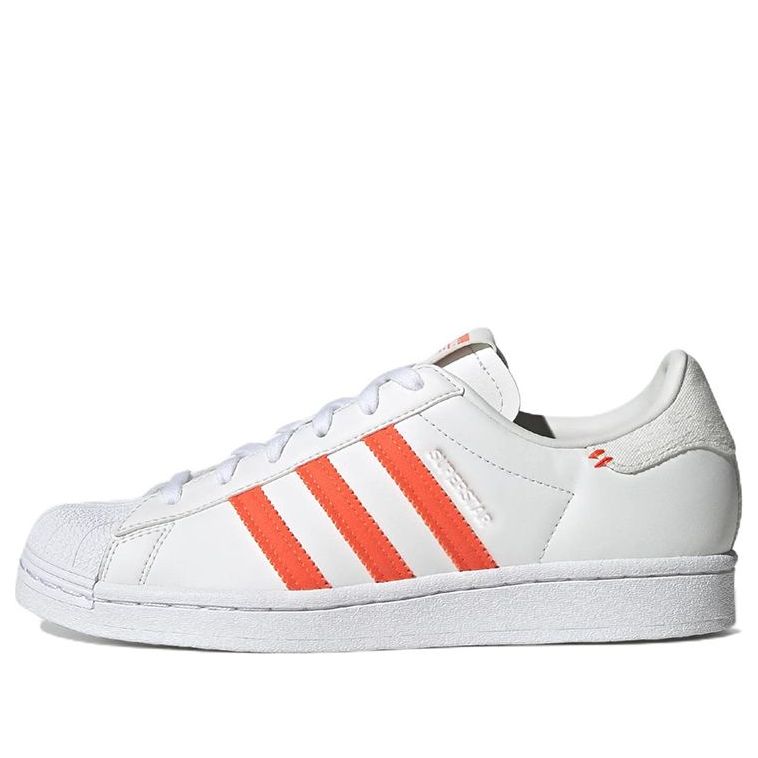 (WMNS) adidas originals Superstar 'White Orange' GZ3451
