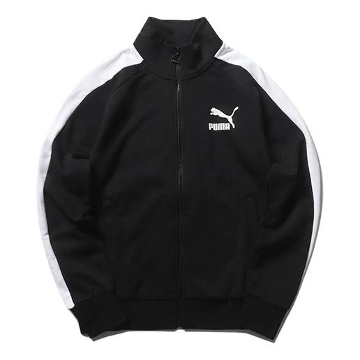 PUMA Iconic Minimalistic Casual Stand Collar Jacket Black 595976-01