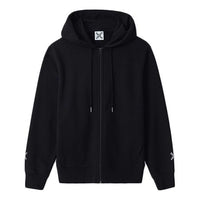 (WMNS) KENZO FW20 Alphabet Printing hooded Zipper Hoodie Black FA62BL8004MS-99