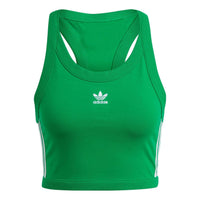 (WMNS) adidas Adicolor Classics 3-Stripes Short Tank Tops 'Green' IK6586