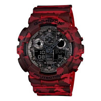 CASIO G-Shock Analog-Digital 'Red' GA-100CM-4A