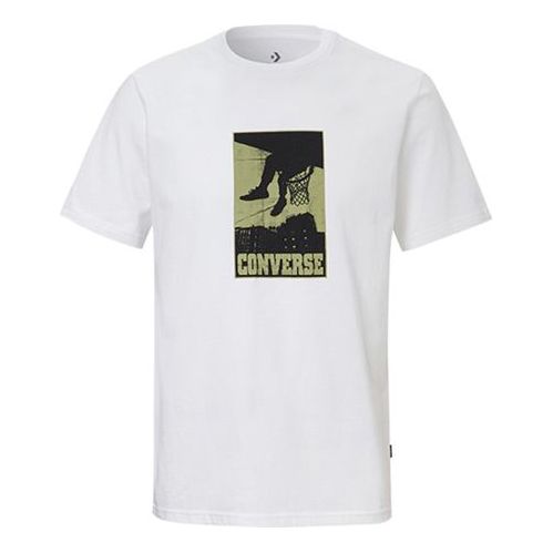 Men's Converse All Star Printing Sports Short Sleeve White 10019895-102
