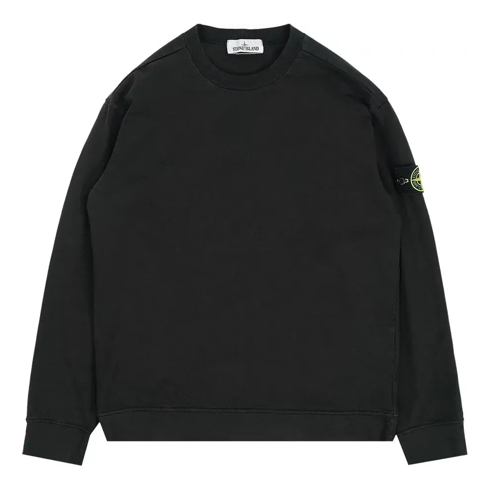STONE ISLAND Logo Patch Long-Sleeve T-shirt 'Black' 761563750-V0029