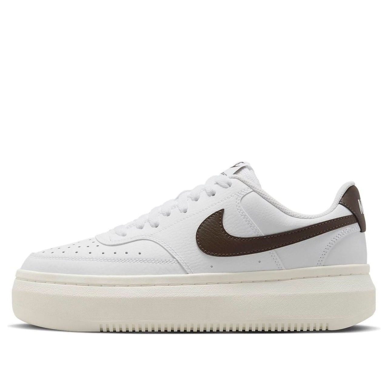(WMNS) Nike Court Vision Alta 'White Brown' DM0113-103
