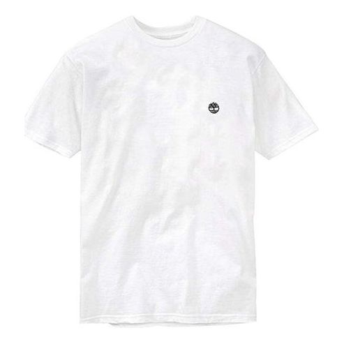 Men's Timberland SS20 Casual Round Neck White Printing Short Sleeve White A28PJ100