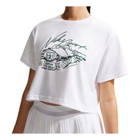 (WMNS) Nike Cropped T-Shirt 'White' IM0310-100