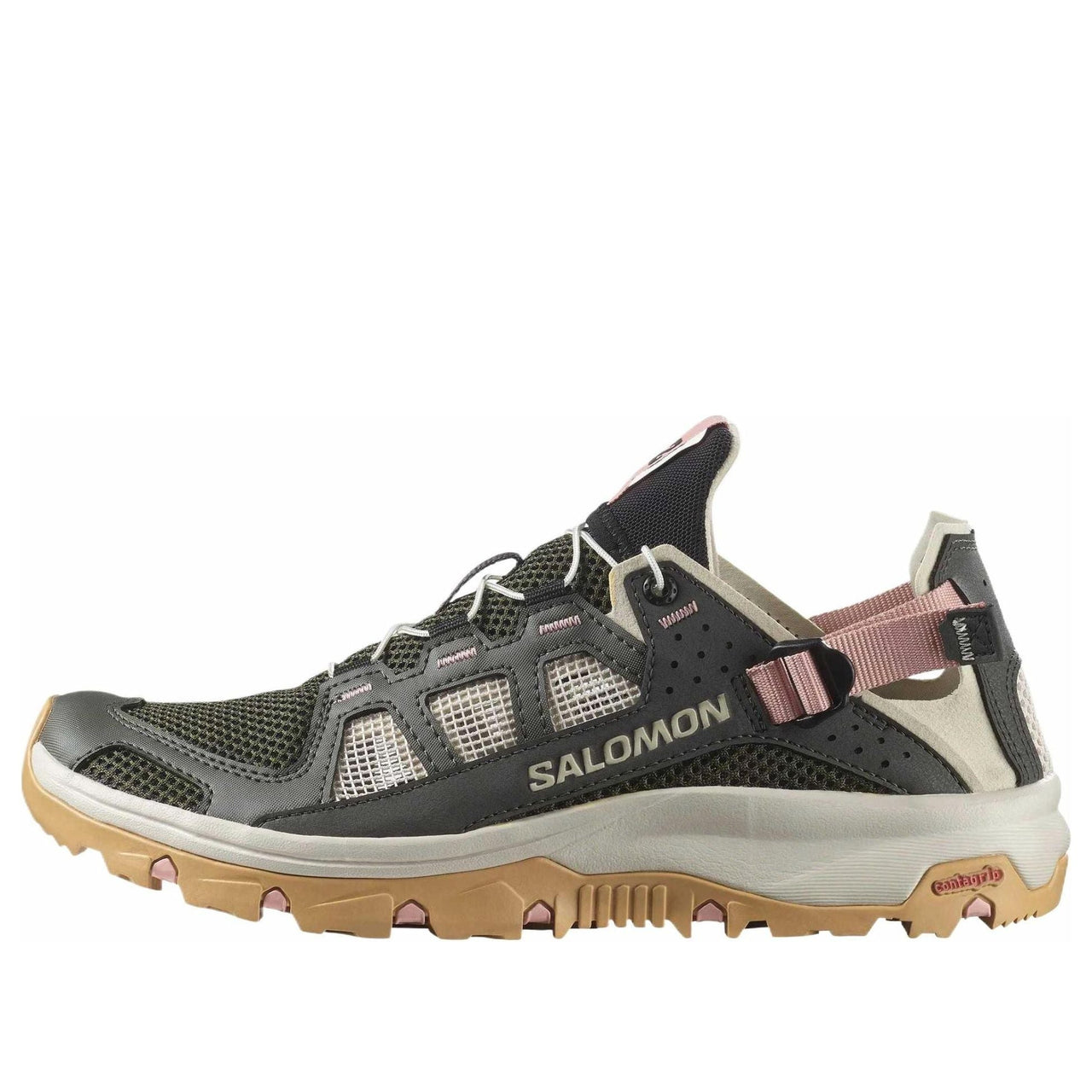 (WMNS) SALOMON Techamphibian 5 'Dark Grey Peach Pink' 477508
