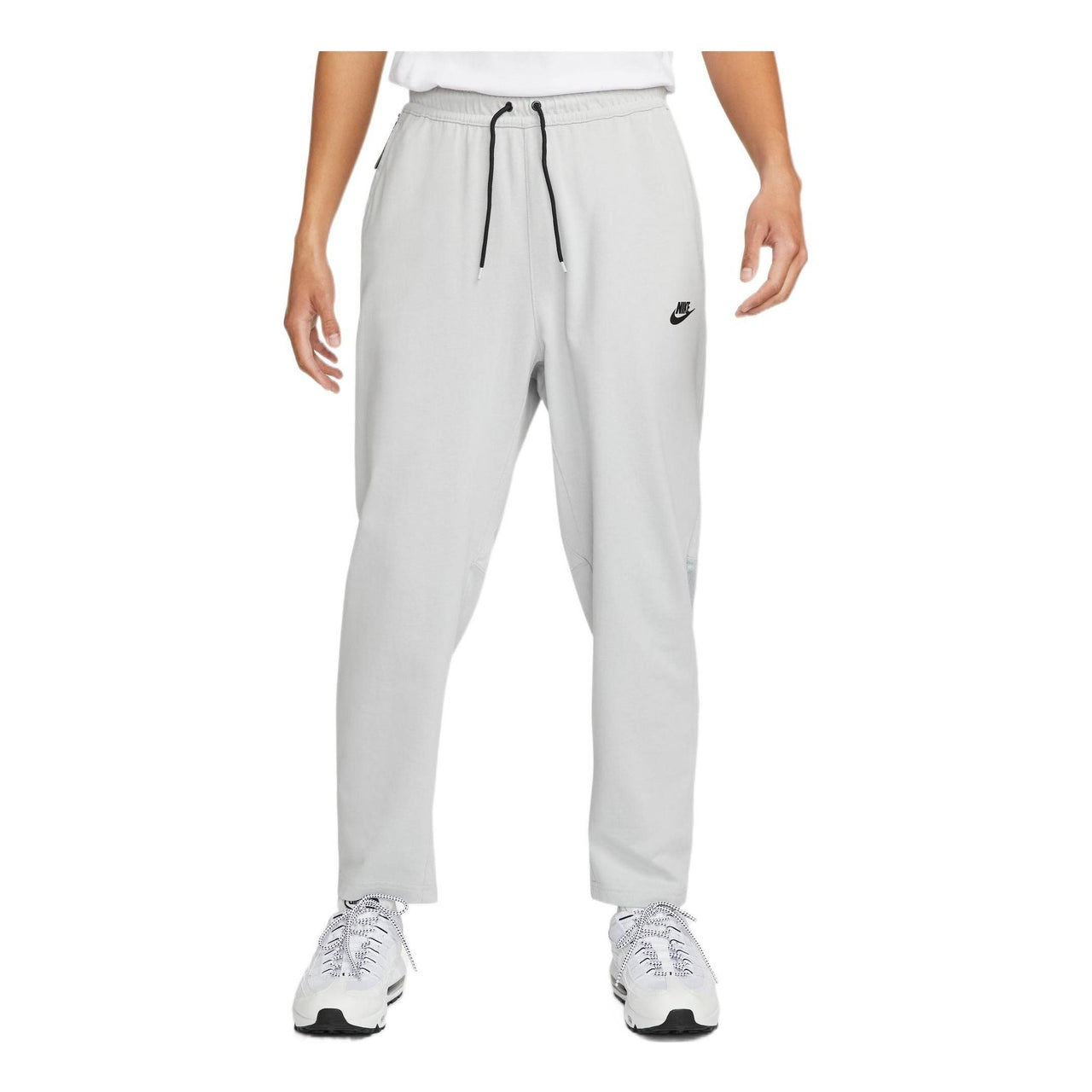 Men's Nike Solid Color Logo Training Fleece Bundle Feet Sports Pants/Trousers/Joggers Gray DM6592-063