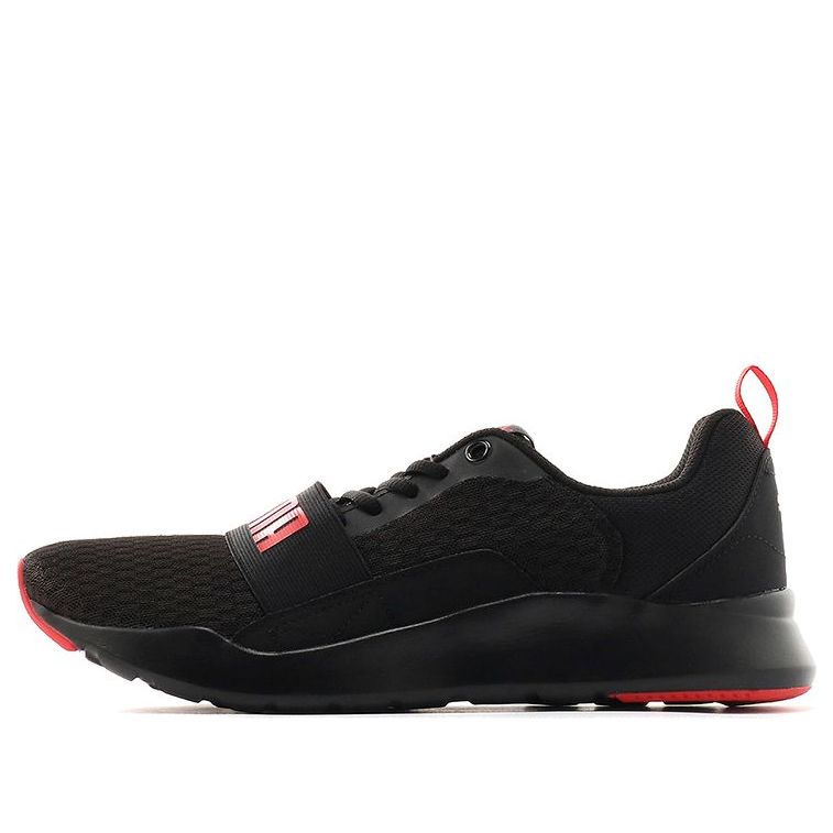PUMA Wired Low-top Running Shoes Black/Red 366970-08