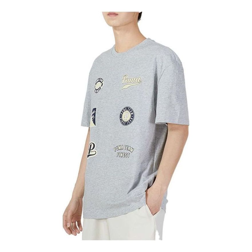 PUMA Team Statement Short Sleeve 'Grey' 536921-04