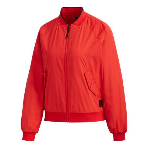 (WMNS) adidas CNY Wv Jkt limited polar fleece aviator Jacket Red FU6236