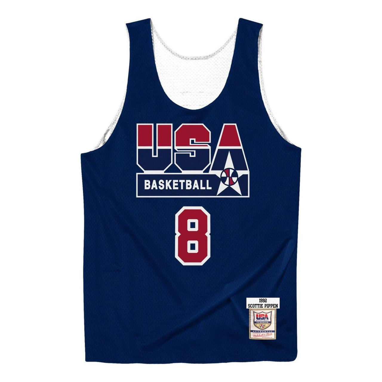 Mitchell & Ness x NBA Reversible Practice Team USA 1992 Jerseys 'Scottie Pippen 8' ARPJLG18029-USANAVY92SPI
