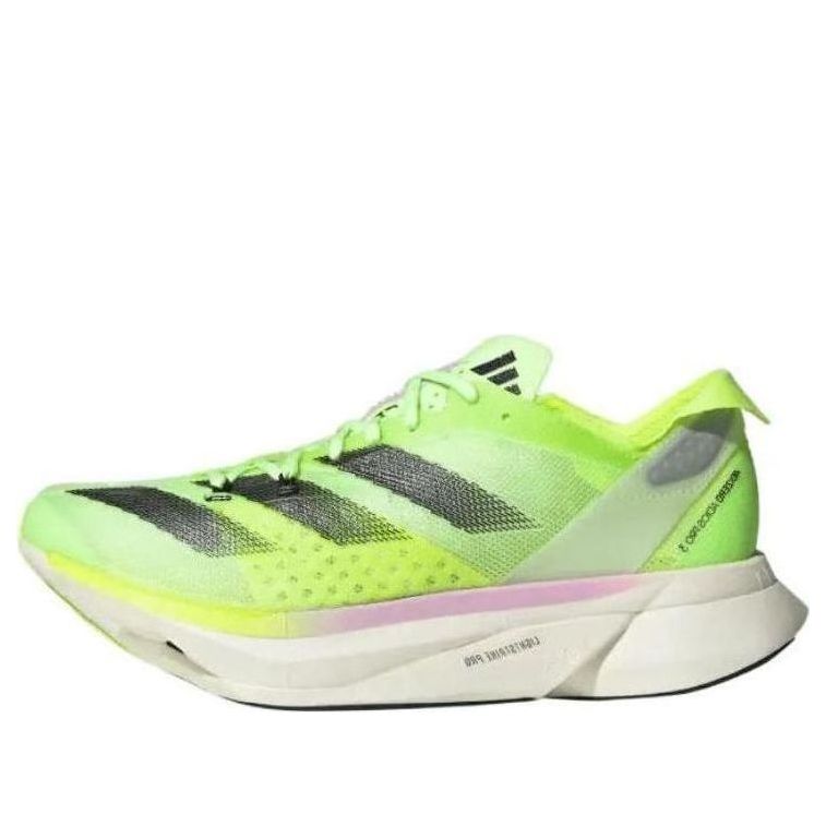 (WMNS) adidas Adizero Adios Pro 3 'Aurora Black Zero Metalic Lucid Lemon' IG6429
