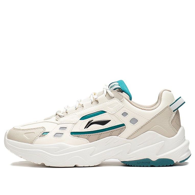 Li-Ning Retro Reflective Sneakers 'Beige Green' AGCS417-7