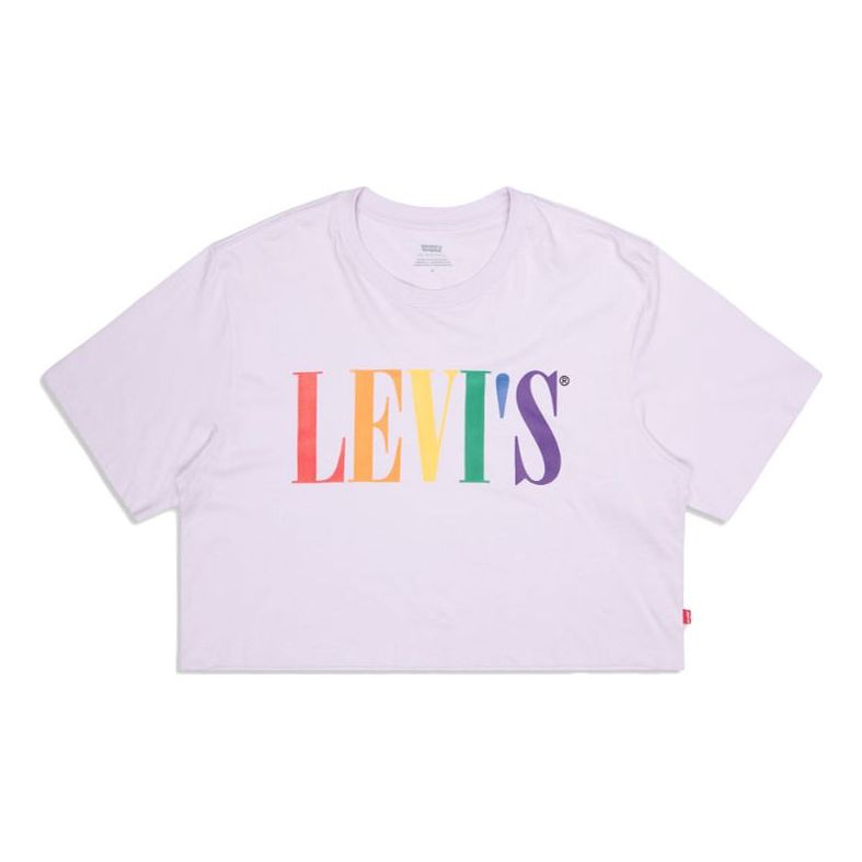 Levis Pride Rainbow Series Printing Short Sleeve Unisex Purple 16884-0000