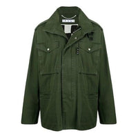 Off-White SS21 Arrows Pattern Zipper Hooded Jacket Ordinary Version Green OMEL020S21FAB0015710
